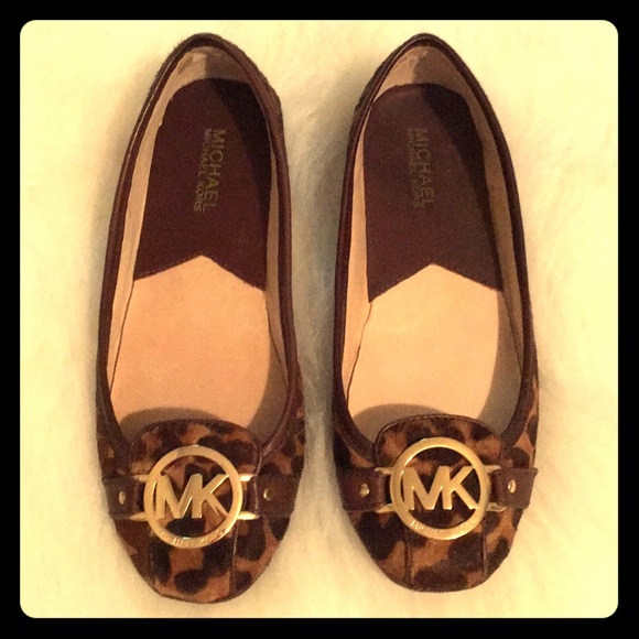 michael kors leopard print flats